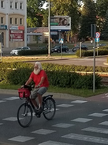 Mikołaj na wakacjach w Elblągu.