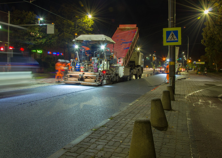 Remont Grunwaldzkiej.  (Sierpień 2019)