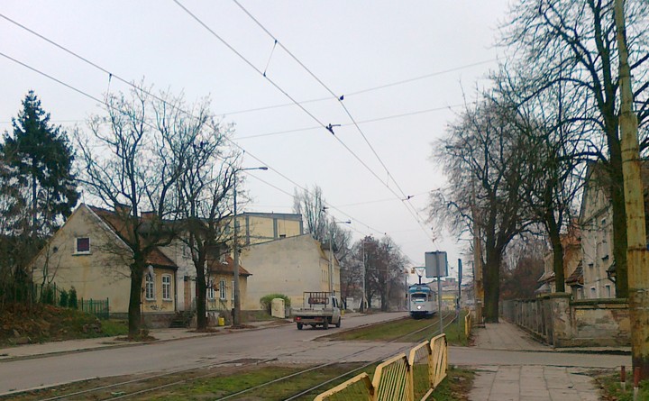 Ulica nie z tego wieku.. Ulica Browarna  w Elblągu -2012 r. (Grudzień 2012)