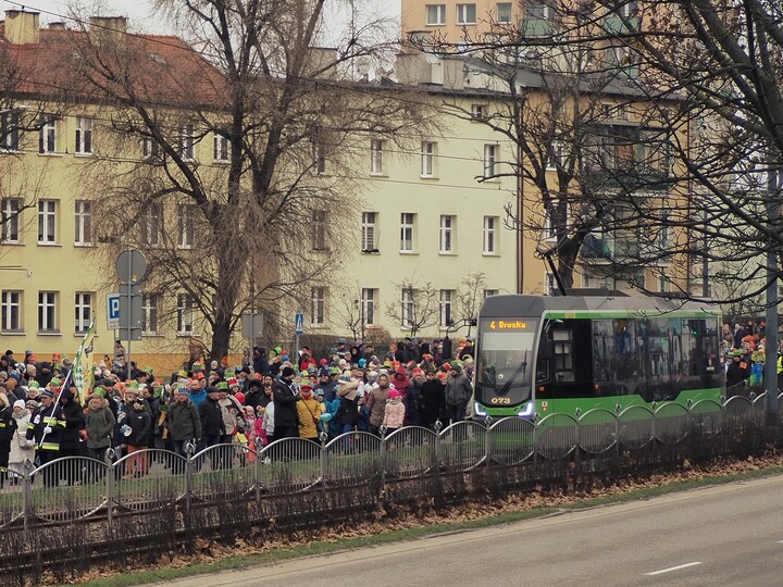 Tramwaj w Orszaku Trzech Króli.  (Styczeń 2023)