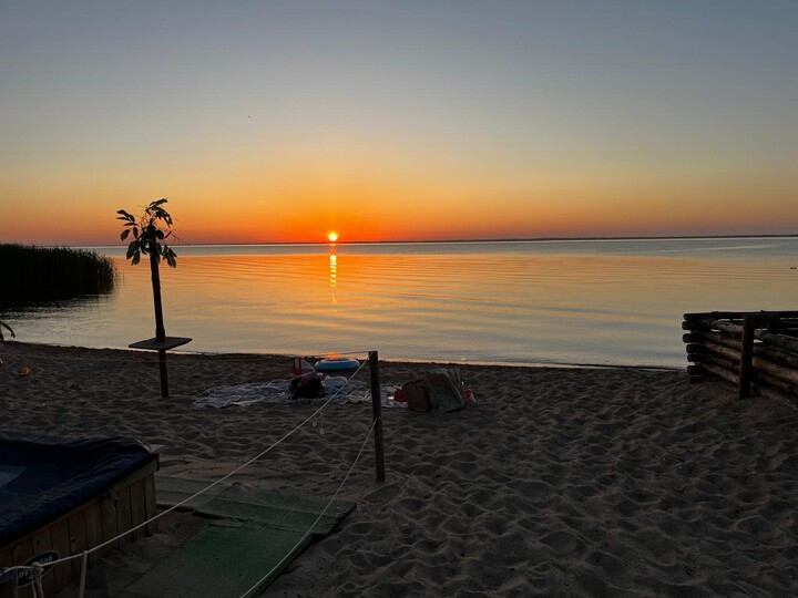 Suchacz Wieczorowa Porą. Plaża w Suchaczu 02.07.25 około godz 21.15