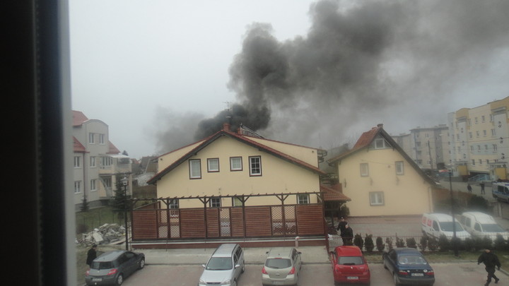 pożar na Żyrardowskiej.