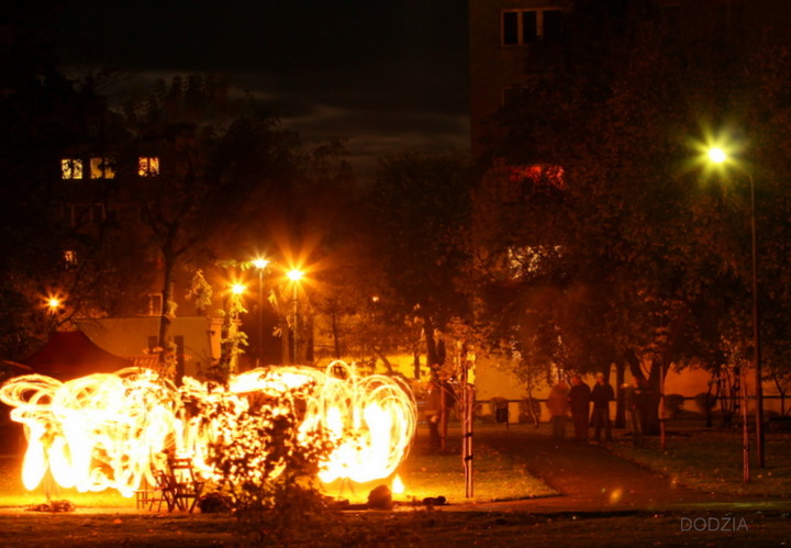 Ogniowe Show na pożegnanie Pana Pasożyta;).  (Październik 2013)