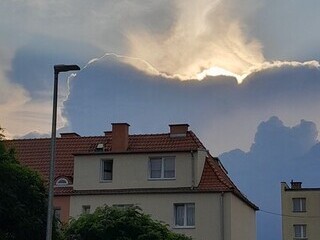Zachód słońca na ul. Pokornej
