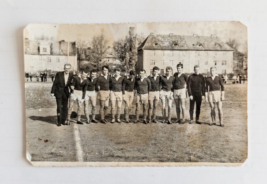 Pierwsza drużyna Olimpii Elbląg; początek lat 60 - tych.