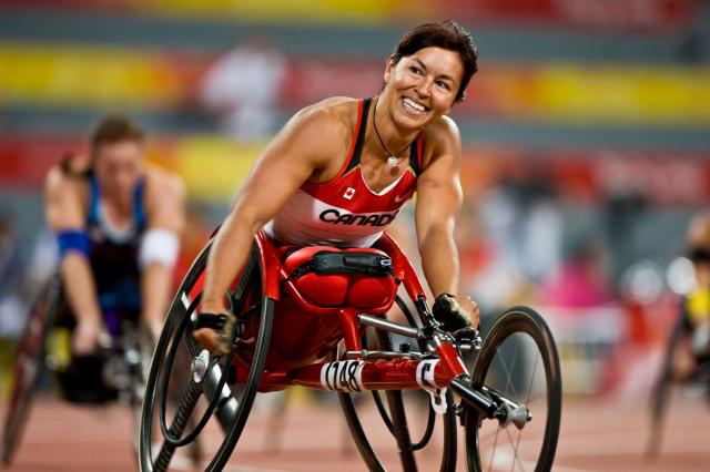 Kanadyjka Chantal Petitclerc, 400 m na wózku
