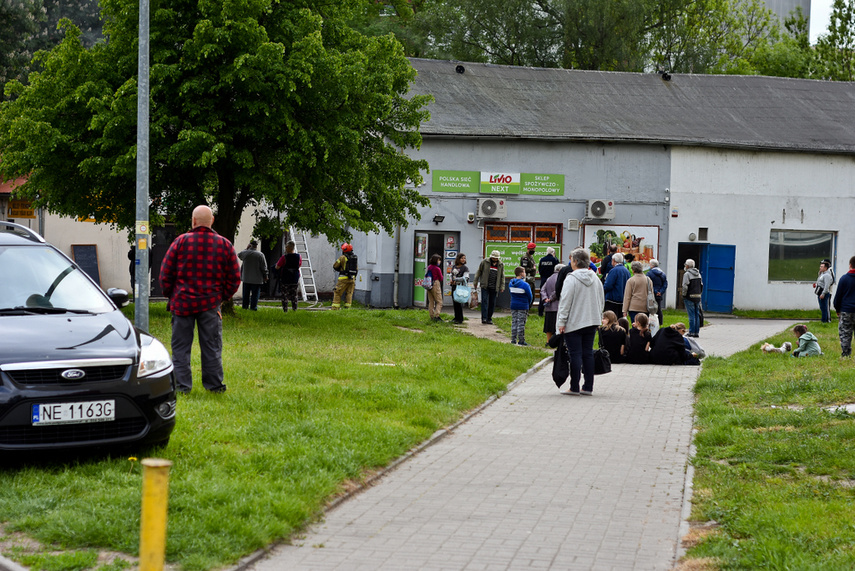 Pożar budynku usługowego na Zawadzie zdjęcie nr 240712