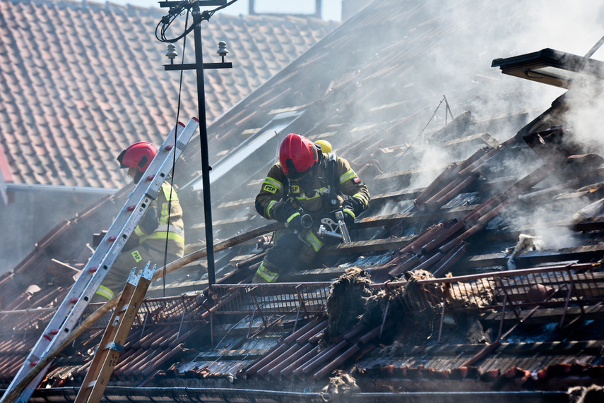 Pożar piekarni w Milejewie zdjęcie nr 243415