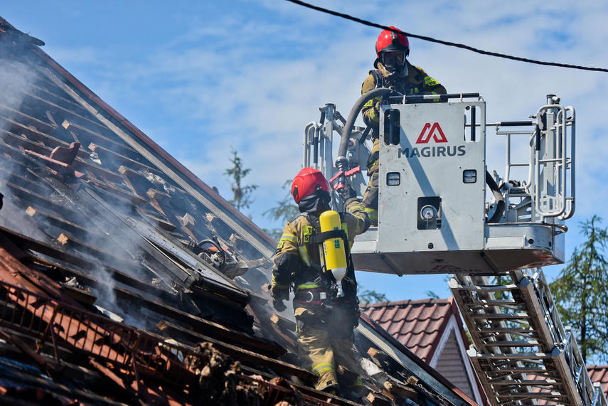 Pożar piekarni w Milejewie zdjęcie nr 243430