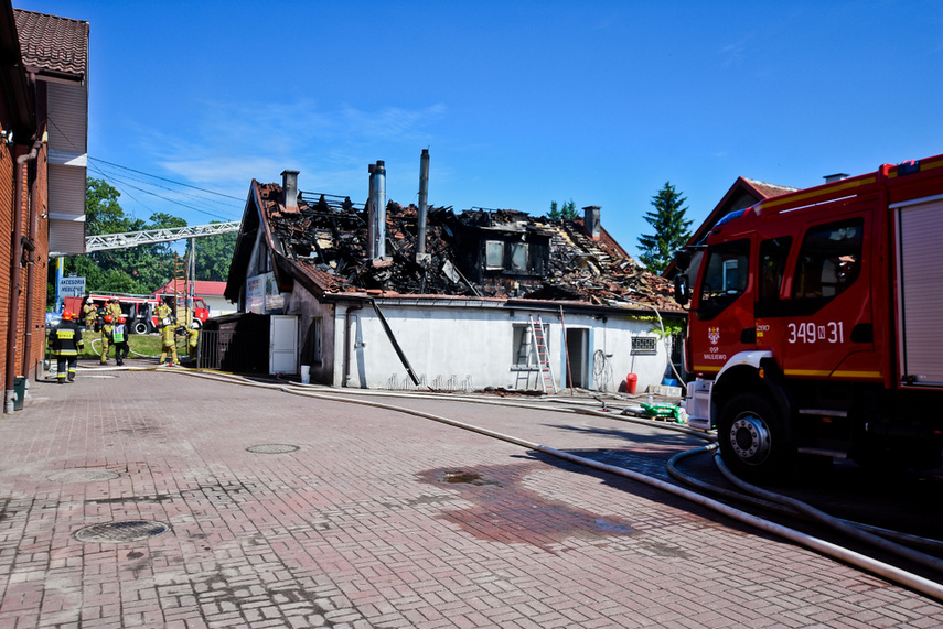 Pożar piekarni w Milejewie zdjęcie nr 243441