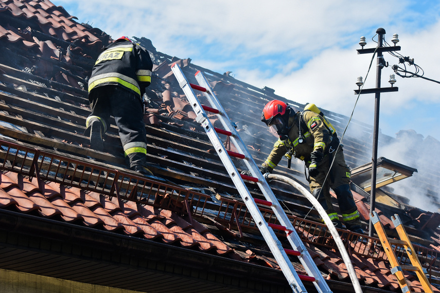 Pożar piekarni w Milejewie zdjęcie nr 243433