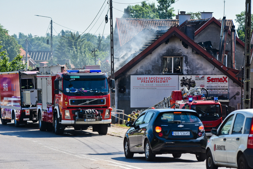 Pożar piekarni w Milejewie zdjęcie nr 243412