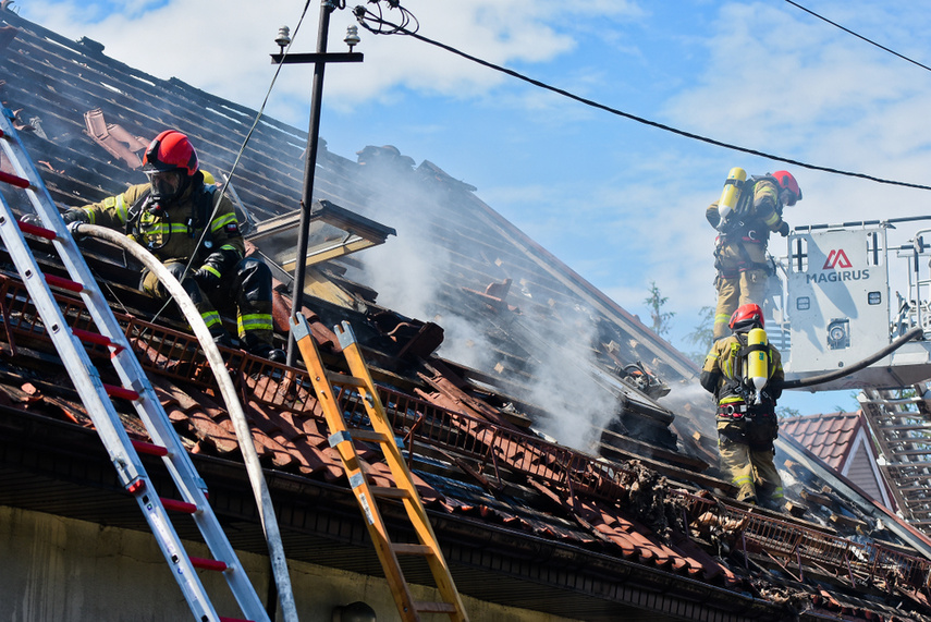 Pożar piekarni w Milejewie zdjęcie nr 243432