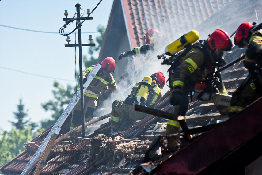 Pożar piekarni w Milejewie zdjęcie nr 243425