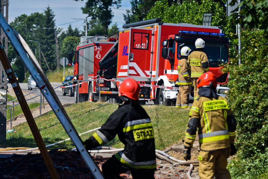 Pożar piekarni w Milejewie zdjęcie nr 243437