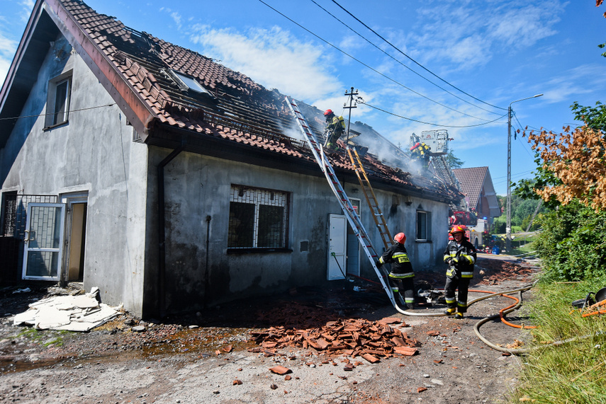 Pożar piekarni w Milejewie zdjęcie nr 243428