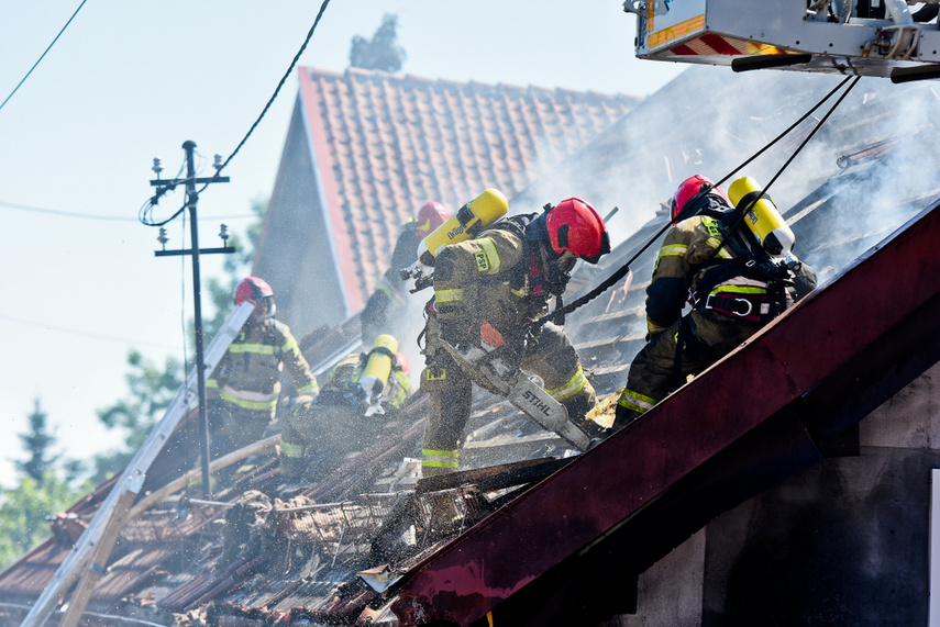 Pożar piekarni w Milejewie zdjęcie nr 243424