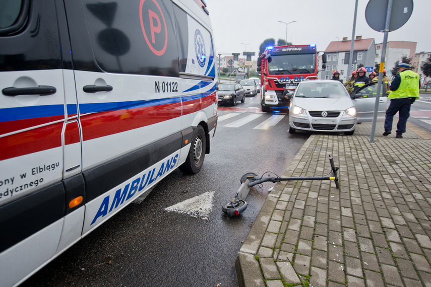 Potrącenie 20-latka na hulajnodze zdjęcie nr 248163