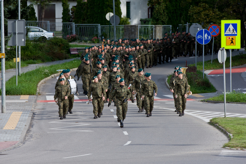 Pułk ze sztandarem zdjęcie nr 248676