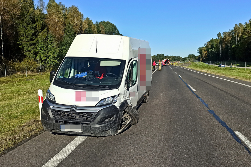 Zderzenie na S22. Droga zablokowana zdjęcie nr 249005