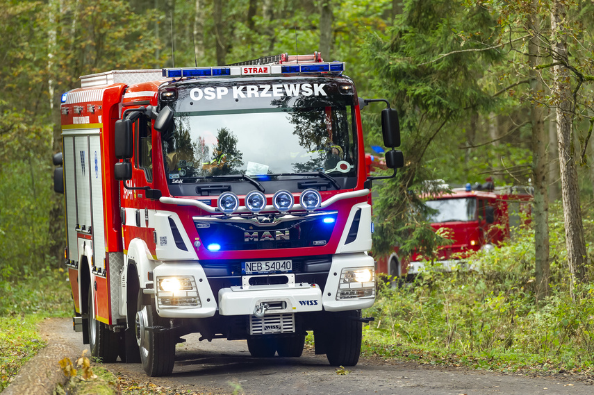 Strażacy ćwiczyli w okolicach Młynar zdjęcie nr 249408