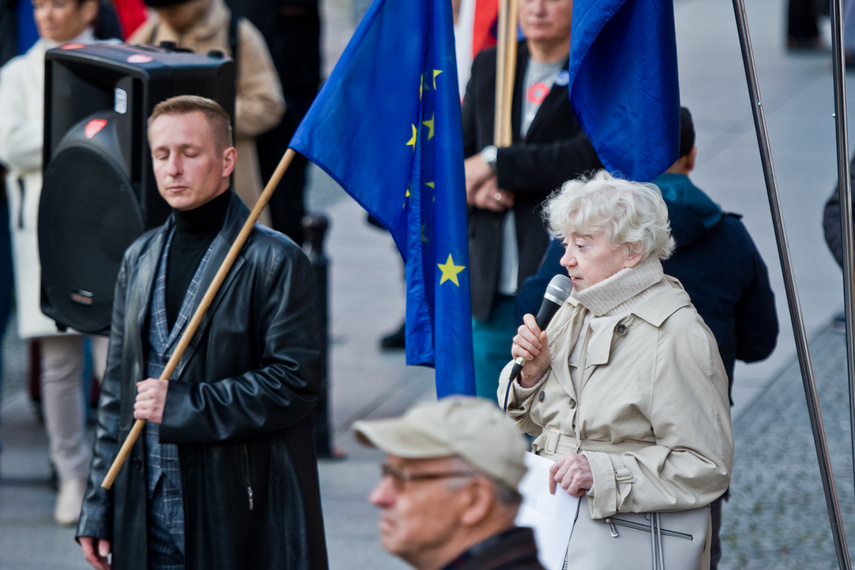 "Zostajemy w Europie". Prounijna pikieta w Elblągu zdjęcie nr 249806