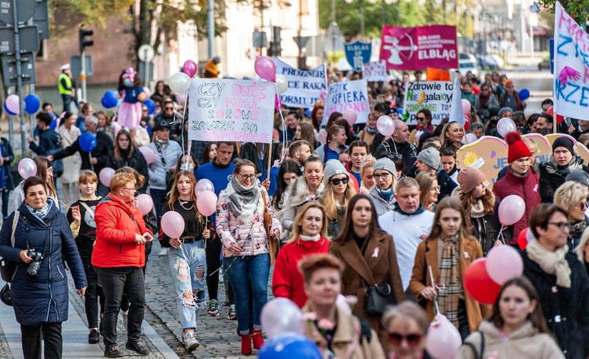 Kochają życie i pokazują to innym. Marsz Amazonek w Elblągu zdjęcie nr 250303