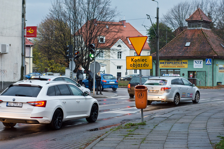 Bema z objazdem, kierowcy stoją w korkach zdjęcie nr 251381