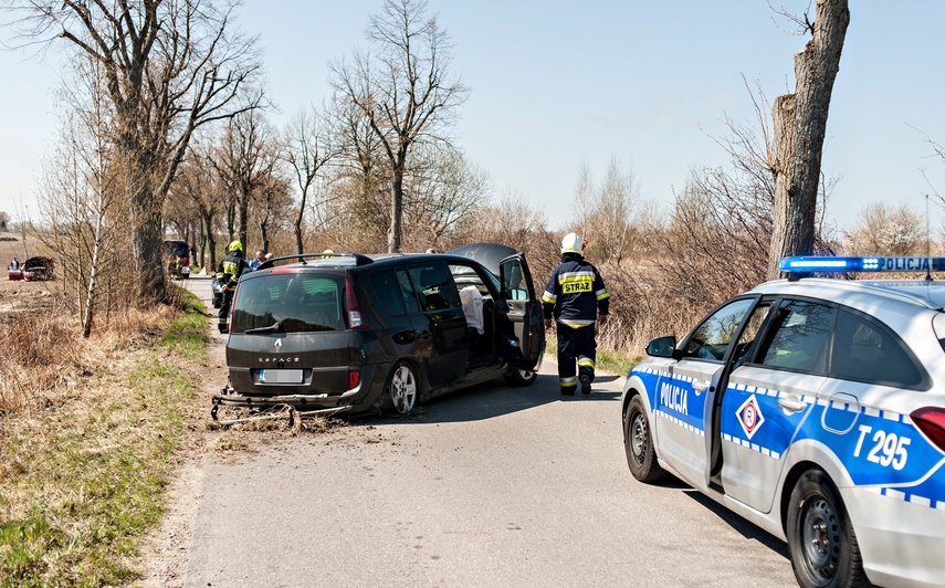 Zderzenie w Łęczu, uczestnik zbiegł zdjęcie nr 259080