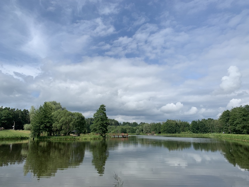 Widok na pasłęckie jeziorko