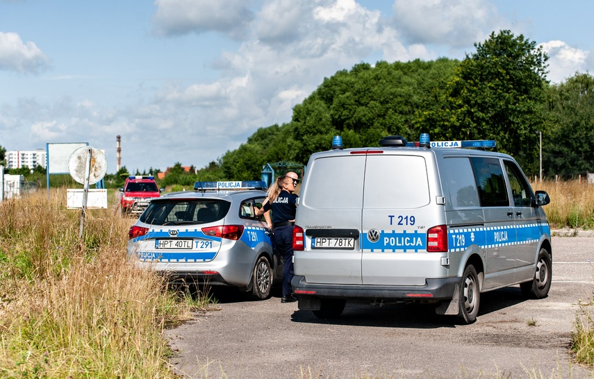 Elbląg Awaria i pożar samolotu. Ćwiczenia na elbląskim lotnisku