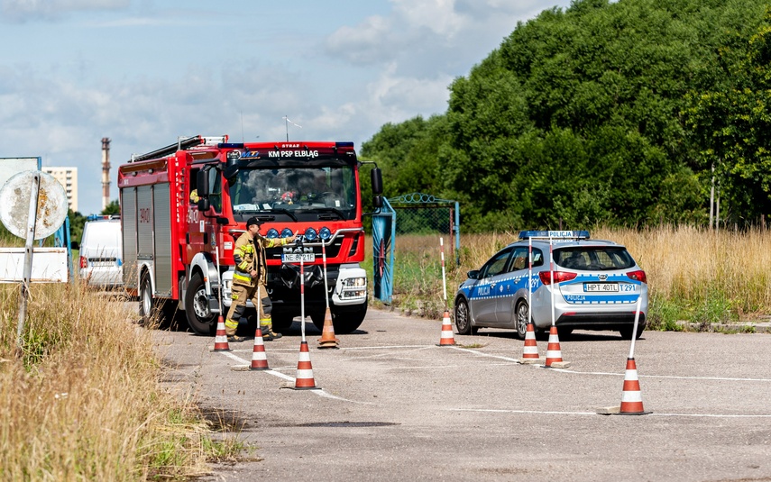 Awaria i pożar samolotu. Ćwiczenia na elbląskim lotnisku zdjęcie nr 264520