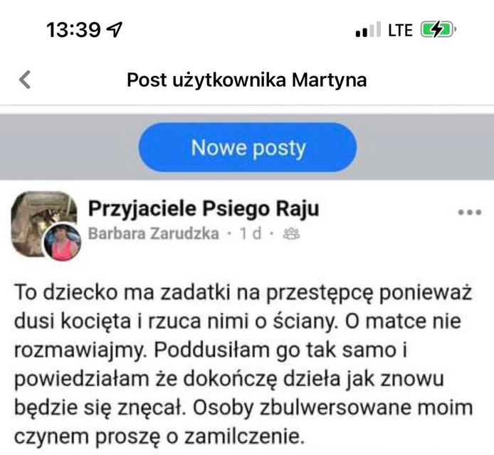 "Poddusiłam go tak samo i powiedziałam, że dokończę dzieła" zdjęcie nr 266407