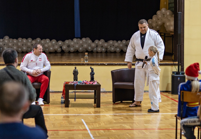 Judoka Przemysław Matyjaszek na „Spotkaniu z Mistrzem“ zdjęcie nr 274497