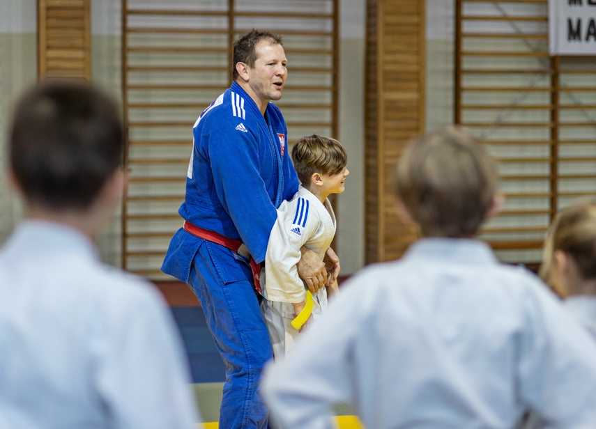 Judoka Przemysław Matyjaszek na „Spotkaniu z Mistrzem“ zdjęcie nr 274499