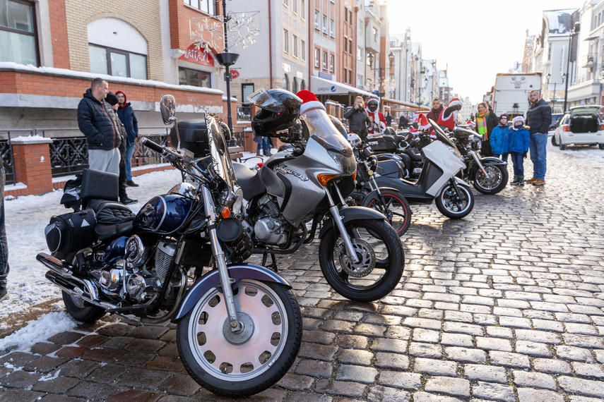 Elbląg Przyjechały MotoMikołaje