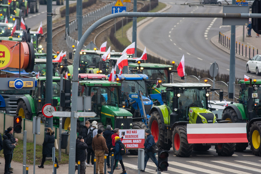 "Potrzebujemy konkretnych rozwiązań". Rolnicy protestowali na ulicach Elbląga zdjęcie nr 301608