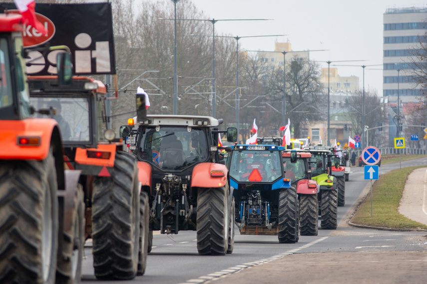 "Potrzebujemy konkretnych rozwiązań". Rolnicy protestowali na ulicach Elbląga zdjęcie nr 301570