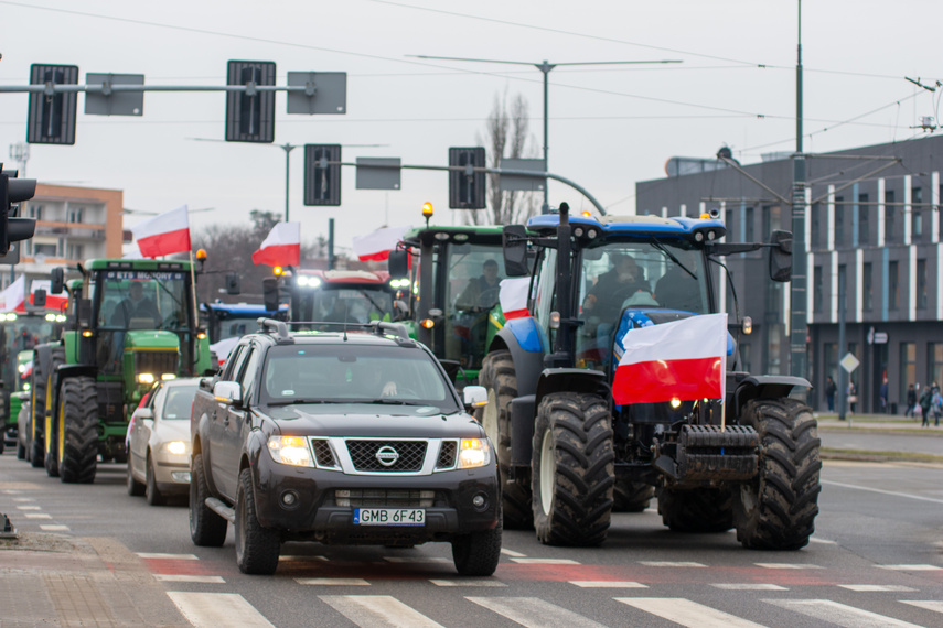 "Potrzebujemy konkretnych rozwiązań". Rolnicy protestowali na ulicach Elbląga zdjęcie nr 301599