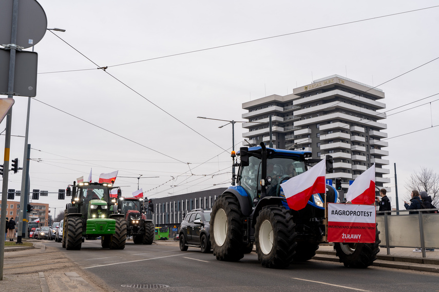 "Potrzebujemy konkretnych rozwiązań". Rolnicy protestowali na ulicach Elbląga zdjęcie nr 301616
