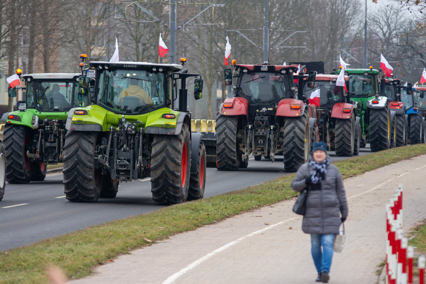 "Potrzebujemy konkretnych rozwiązań". Rolnicy protestowali na ulicach Elbląga zdjęcie nr 301574