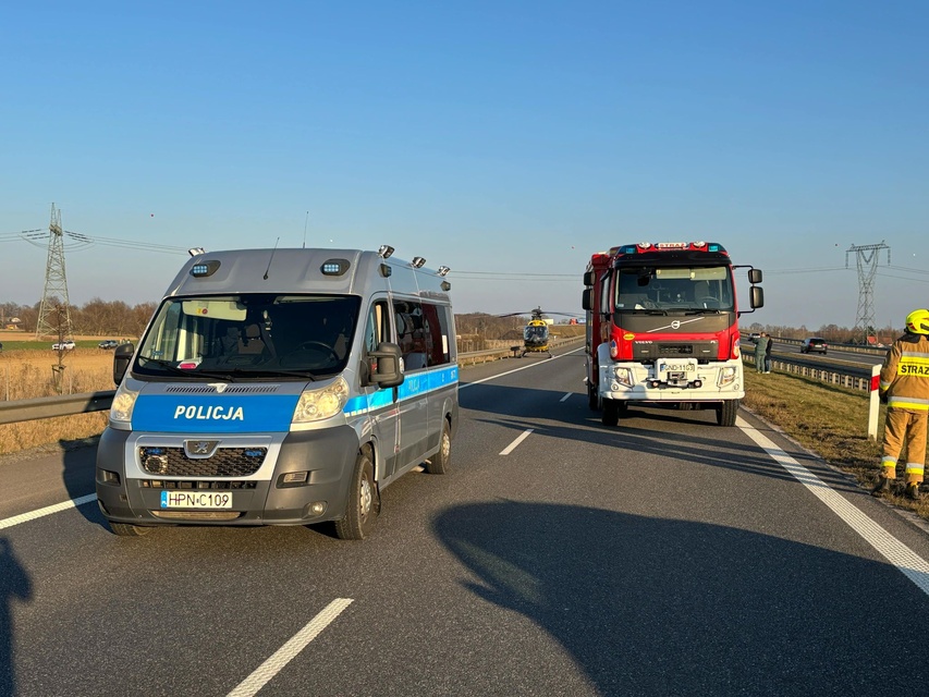 Zderzenie ciężarówek na S7 zdjęcie nr 327673