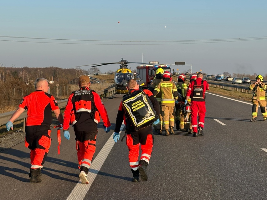 Zderzenie ciężarówek na S7 zdjęcie nr 327669