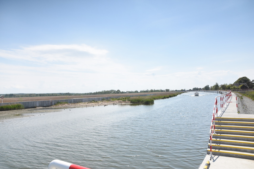 Wybierają zalegającą w rzece Elbląg ziemię zdjęcie nr 330086