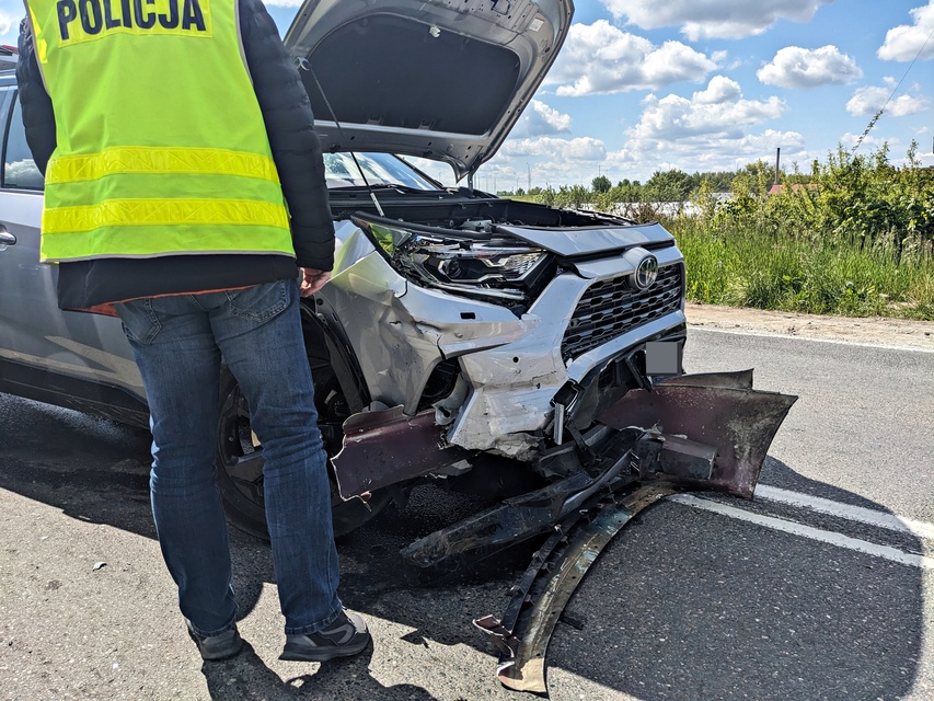 Zderzenie na Pasłęckiej zdjęcie nr 330283
