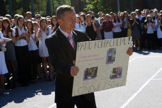 Jeden z prezentów, jakie we wtorek otrzymał Andrzej Korpacki.