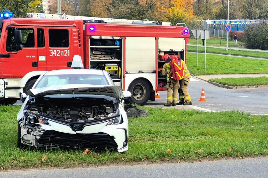 Elbląg Kolizja na skrzyżowaniu