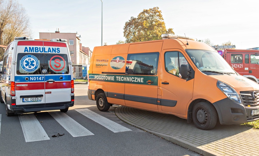 To się ogląda Kolizja auta dostawczego z tramwajem