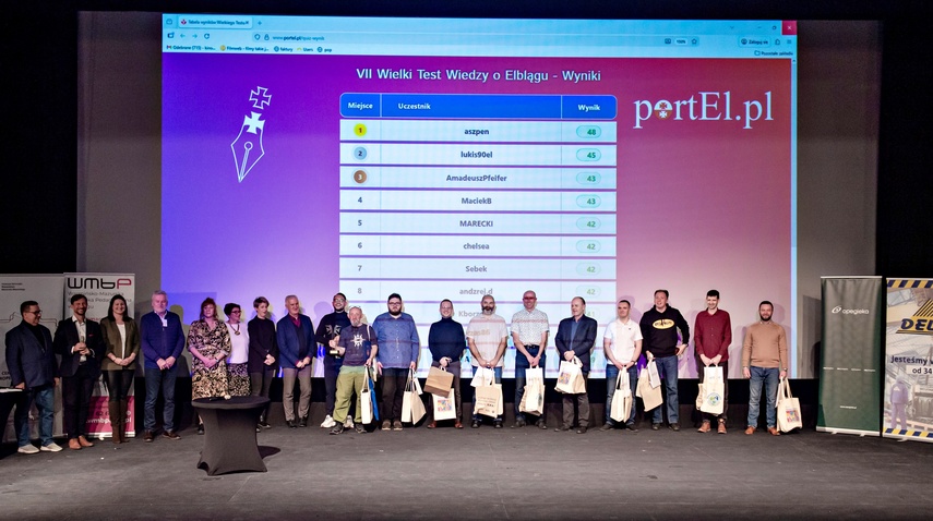 Krzysztof Jaworski wygrywa VII Test Wiedzy o Elblągu zdjęcie nr 339788