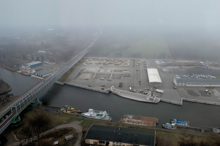 Wizualizacja nowego portu morskiego w Elblągu zdjęcie nr 343261